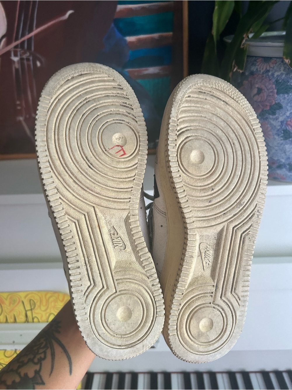 Nike Air Force 1 Low ’07 PRM Just Do It White Orange 2018 Men 6.5 Women 8 - Picture 9 of 16